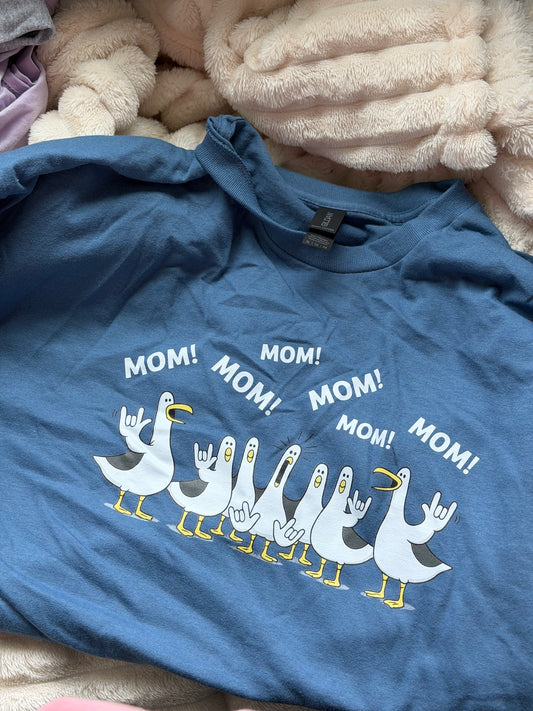 Seagull Mom - XL Denim Tee