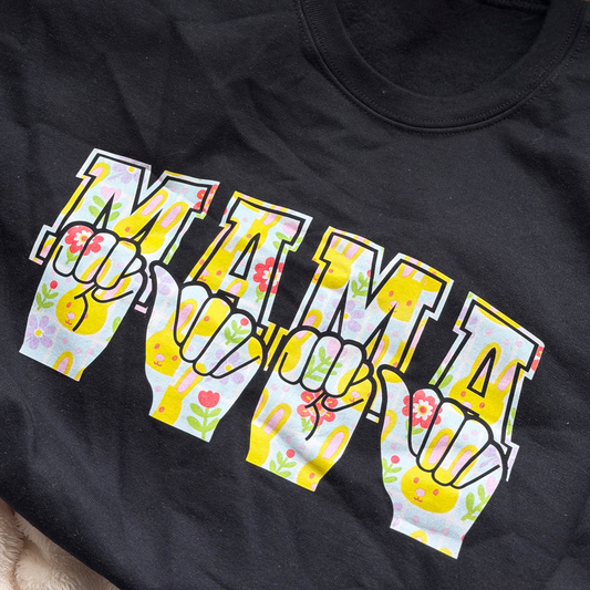 Bunny Mama - 2XL Black Crewneck