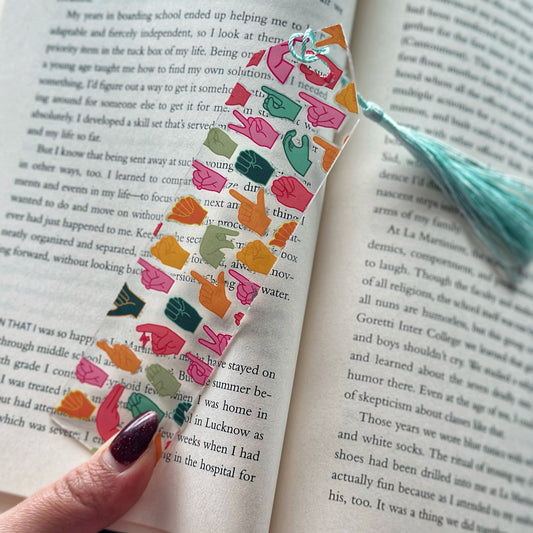 Colorful ABC Acrylic Bookmark