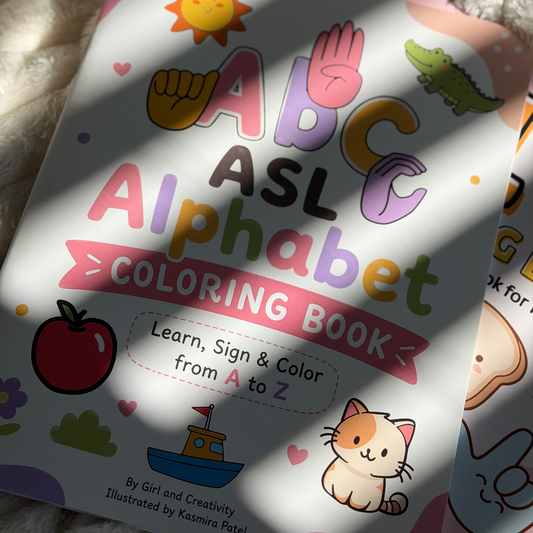 ASL Alphabet Coloring Book