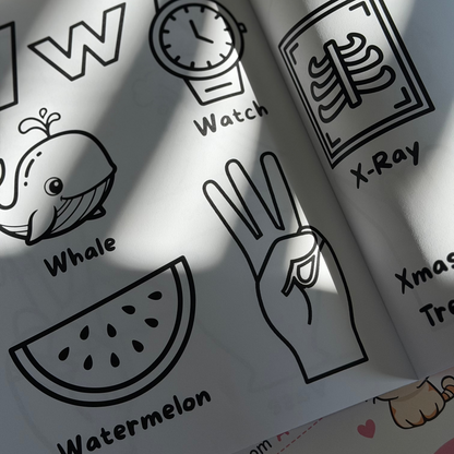 ASL Alphabet Coloring Book