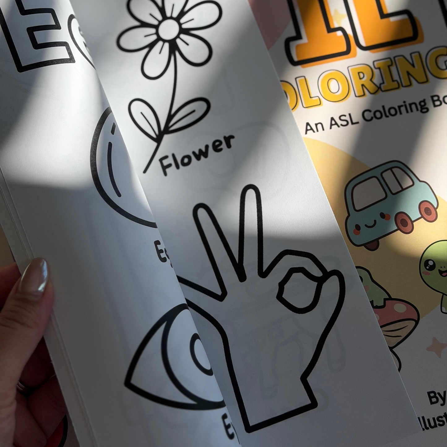 ASL Alphabet Coloring Book