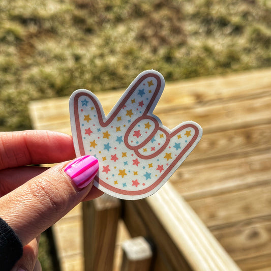 ILY Stars Sticker