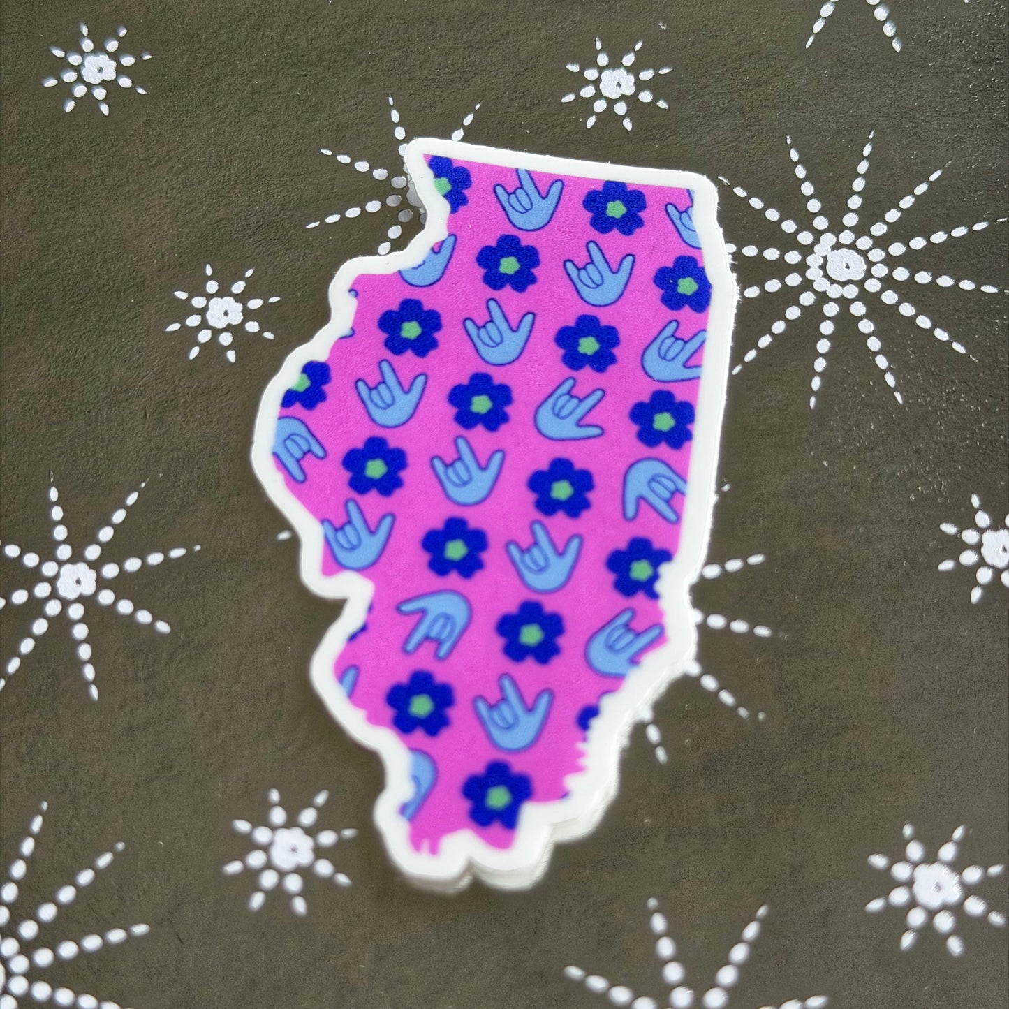 Illinois ILY Sticker