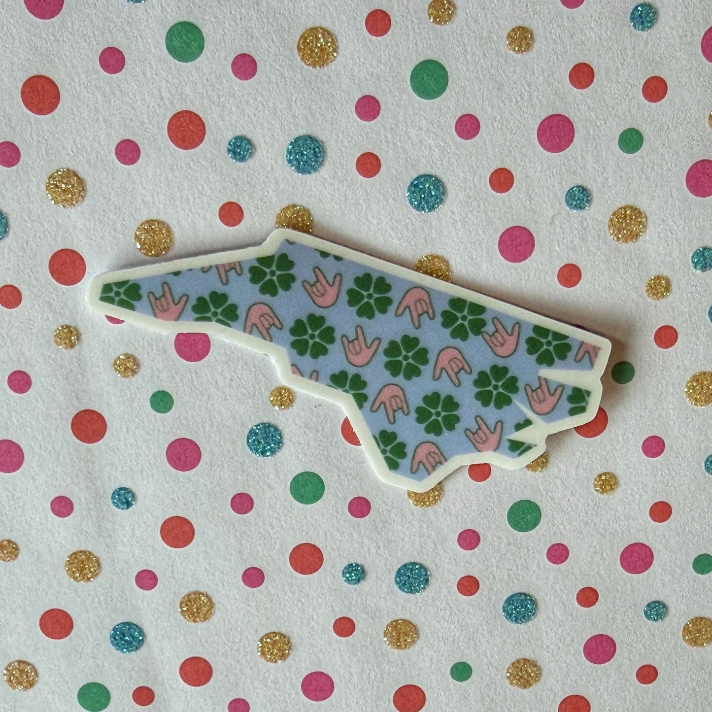 North Carolina ILY Sticker