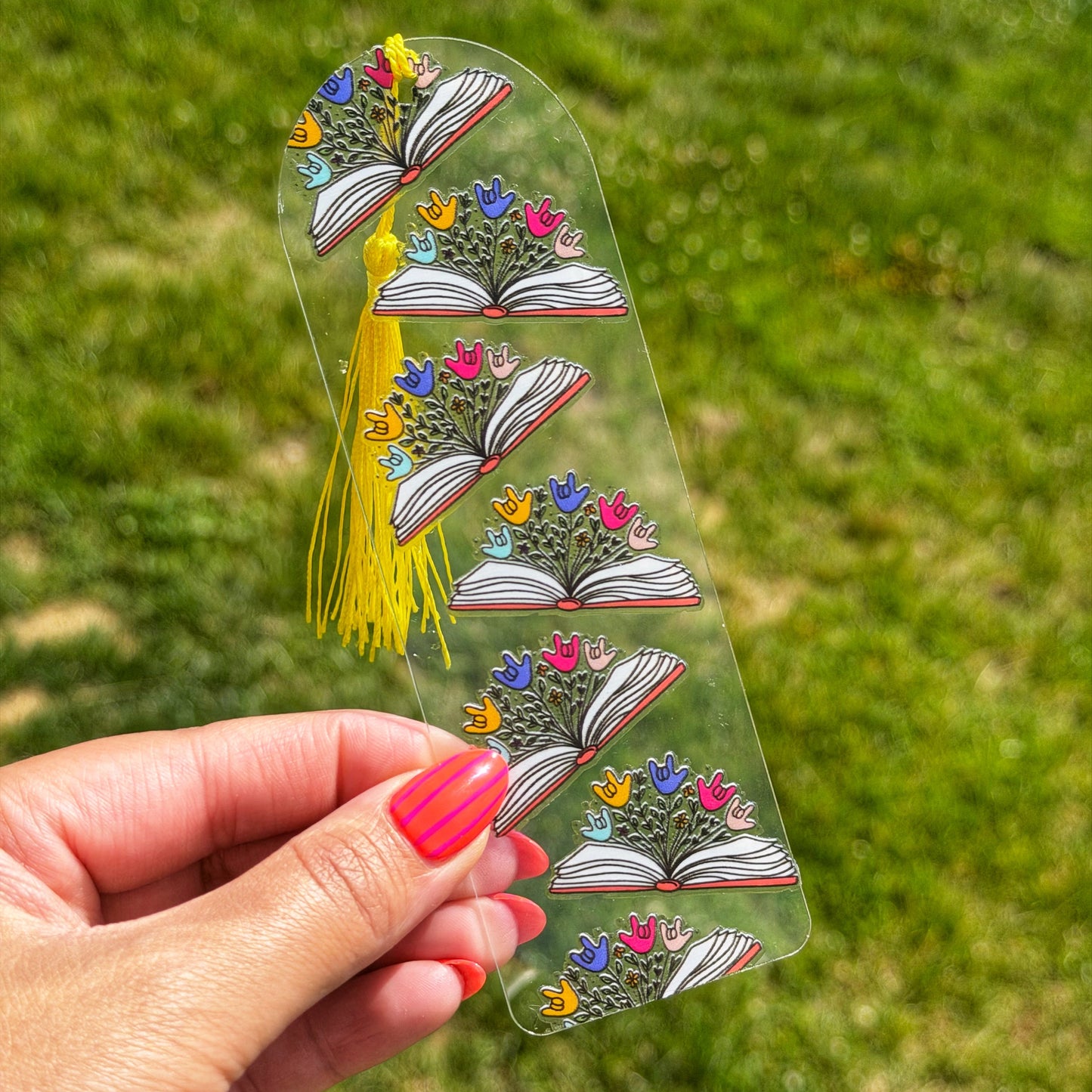 Book ILY Acrylic Bookmark