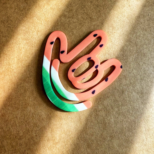Watermelon ILY Paperclip