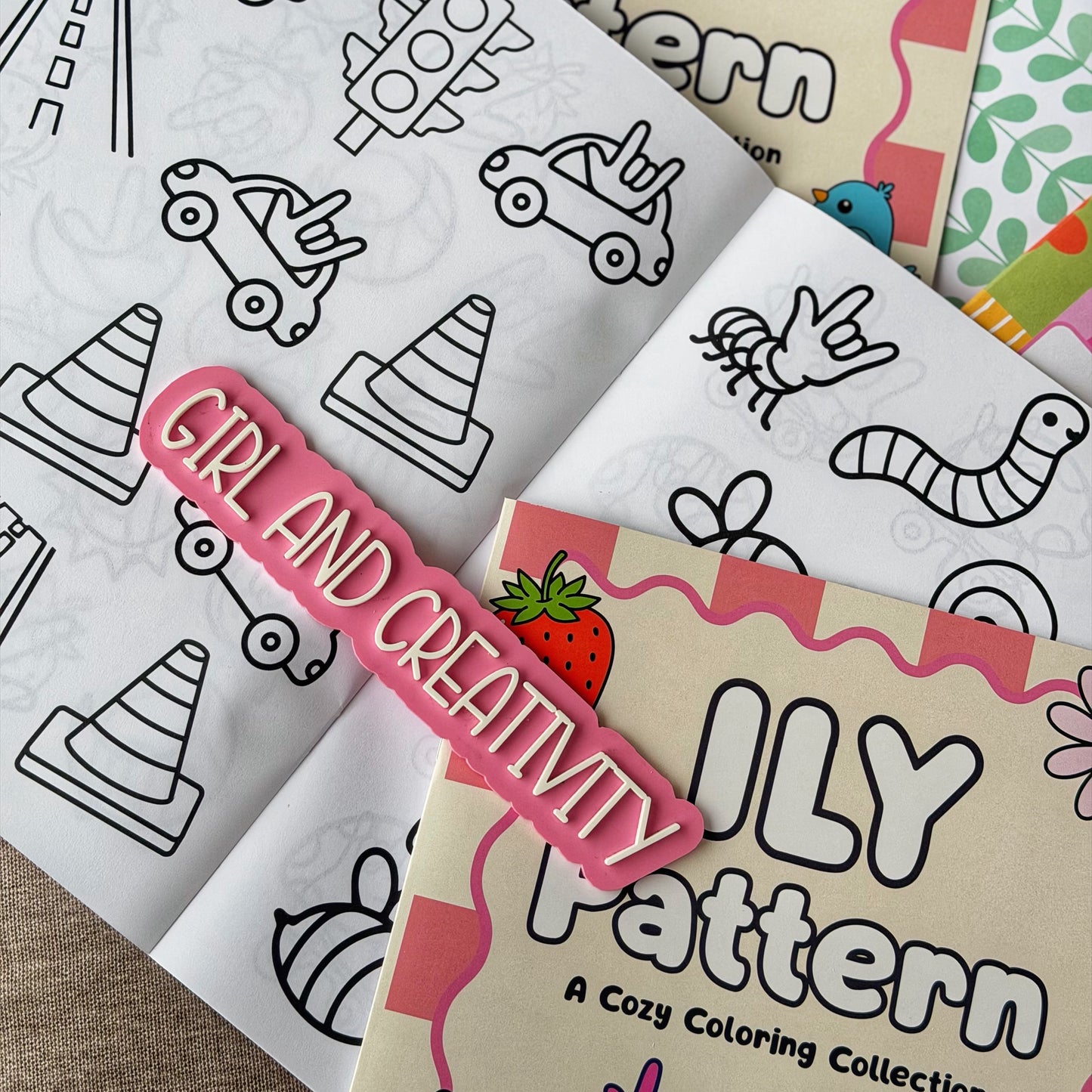 ILY Pattern Coloring Book