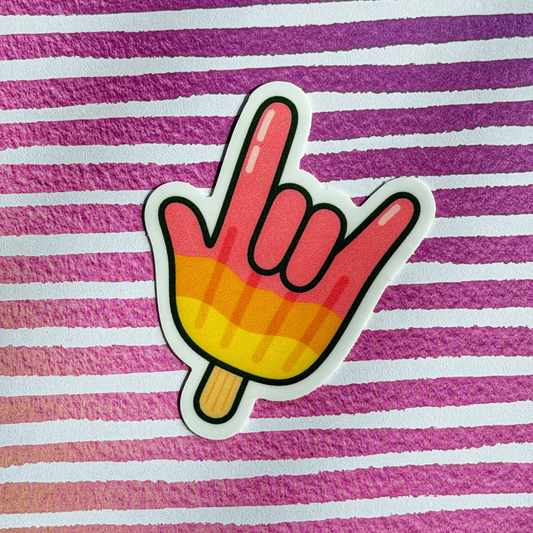 ILY Ice Pop Sticker