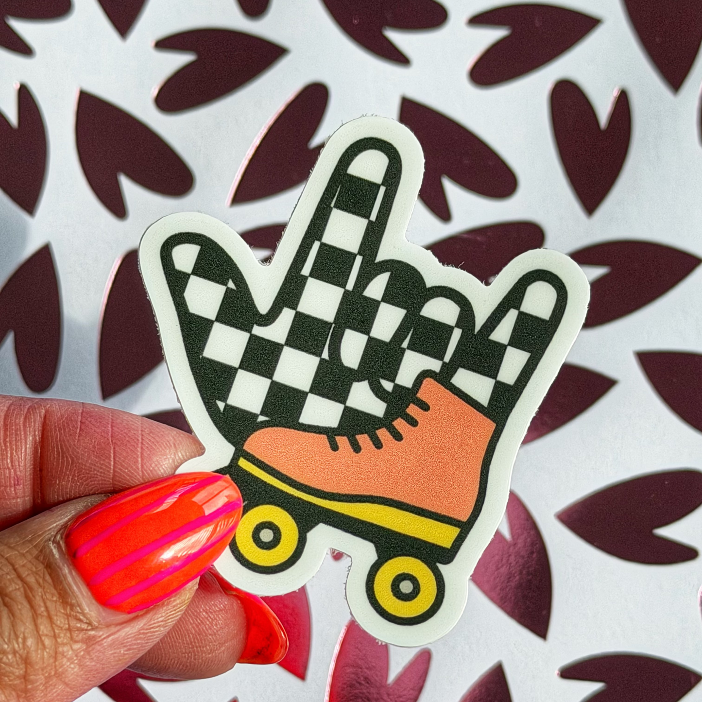 Roller Skate ILY Sticker