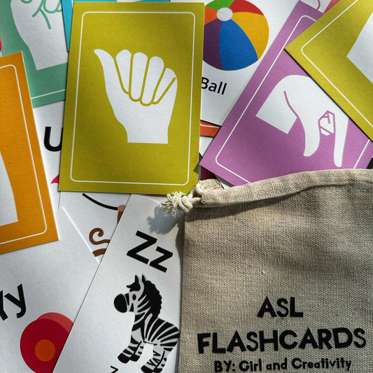 ASL Alphabet & Clipart Flashcards
