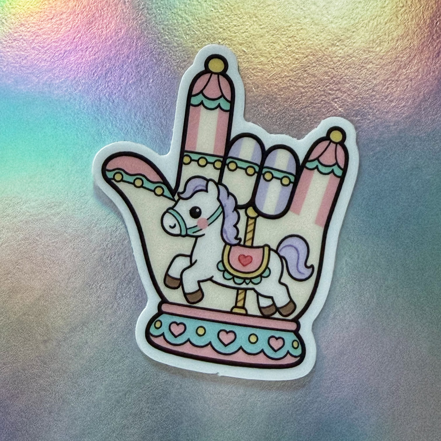 Carousel ILY Sticker