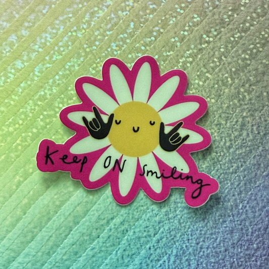 Keep on Smiling Sticker
