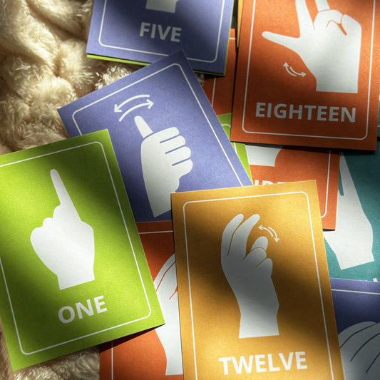 ASL Number & Clipart Flashcards (1-20)