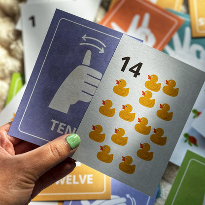 ASL Number & Clipart Flashcards (1-20)