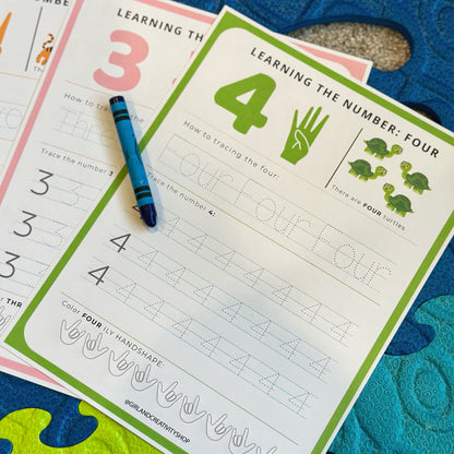 Learn to Count ASL Worksheet