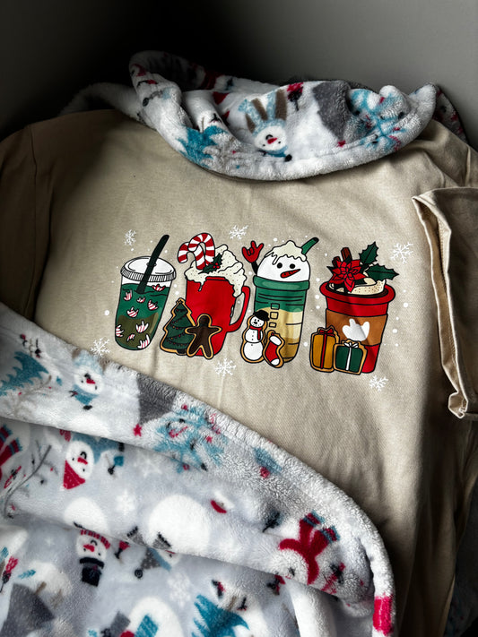 Christmas Coffee - L Sand Tee