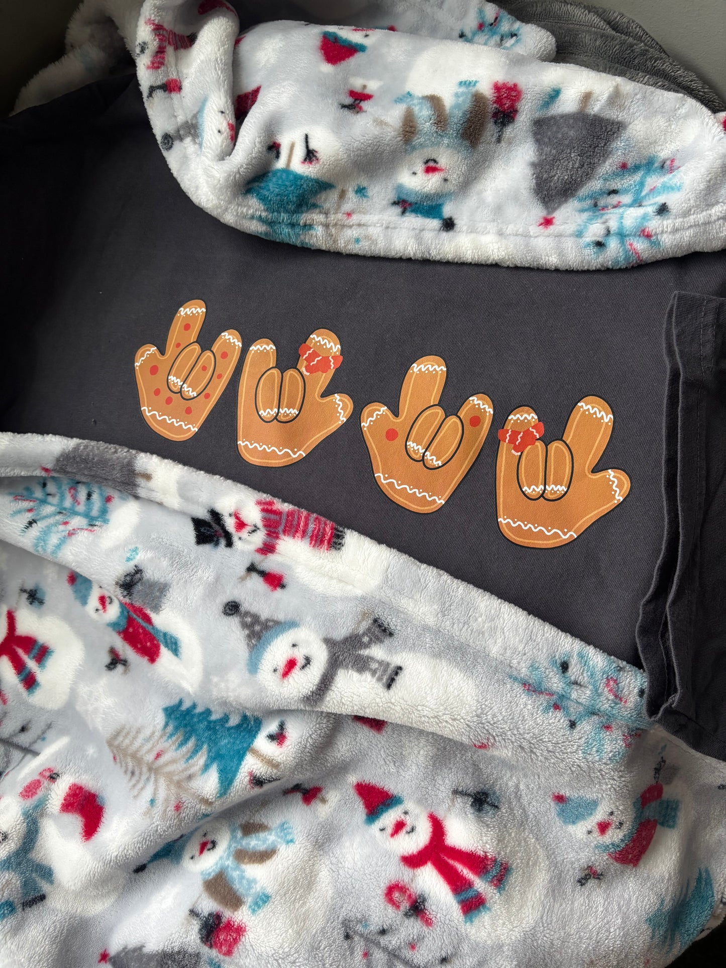 Gingerbread ILY - 2XL Pepper Tee