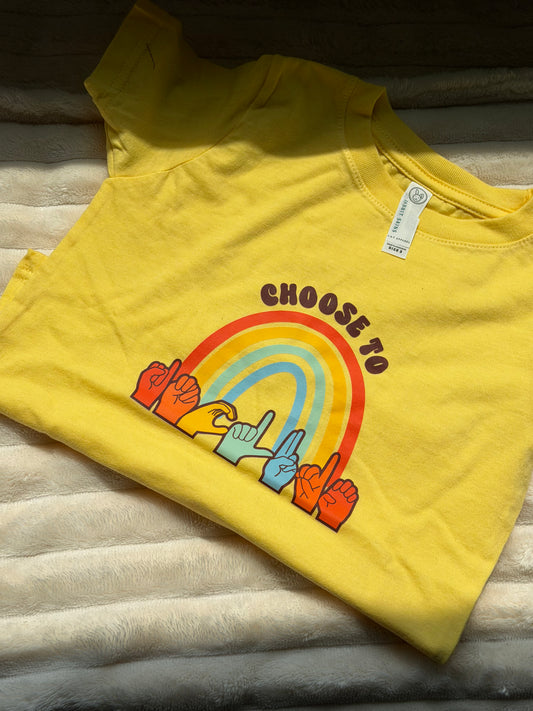 Choose to Include - 3T Butter Toddler Tee