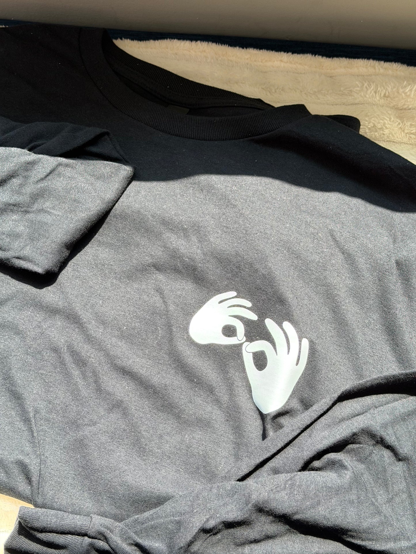 Interpreter Sign Language  - XL Black Long Sleeve