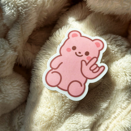 Gummy Bear ILY Sticker