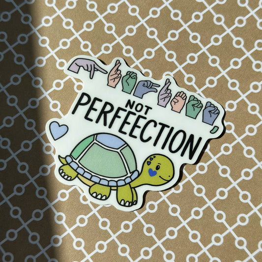 Progress Not Perfection Sticker