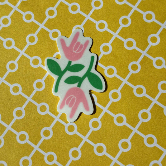 Flower ILY Sticker