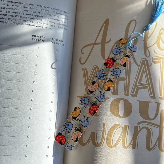 Ladybug ILY Acrylic Bookmark