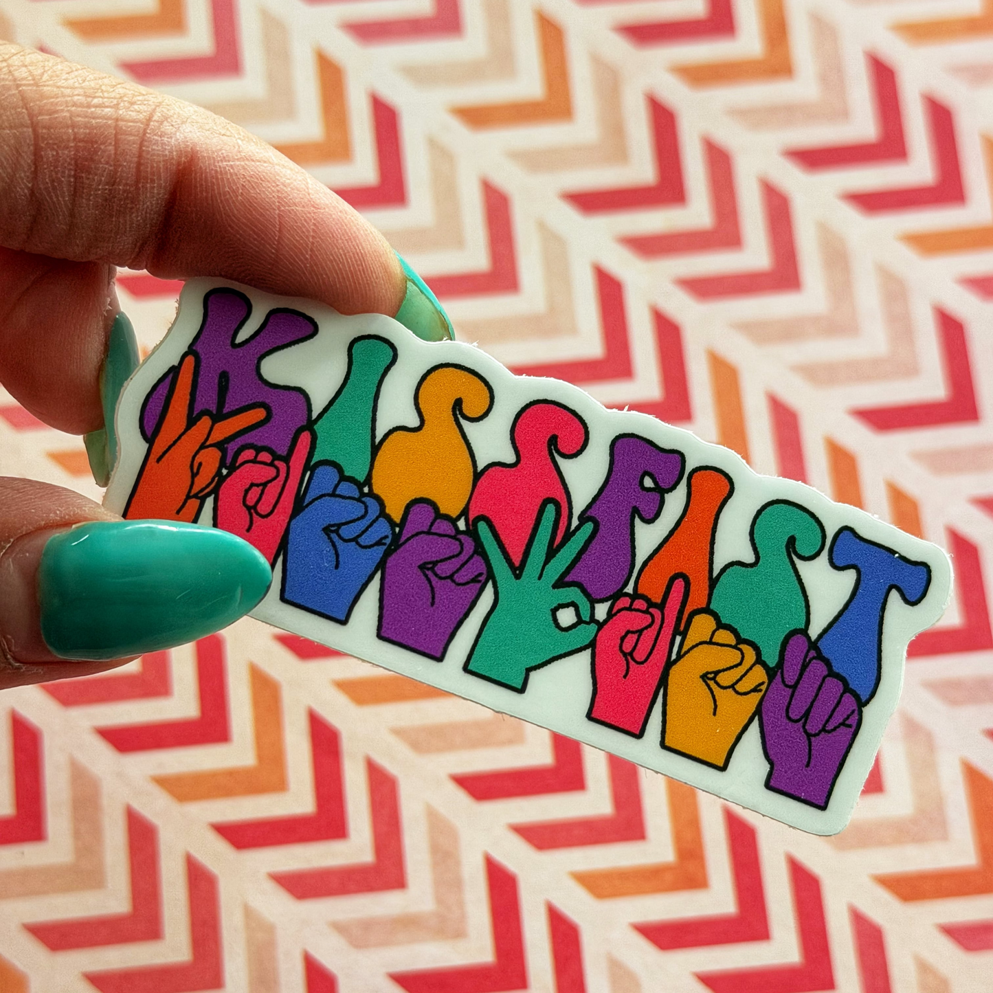 Kissfist Sticker