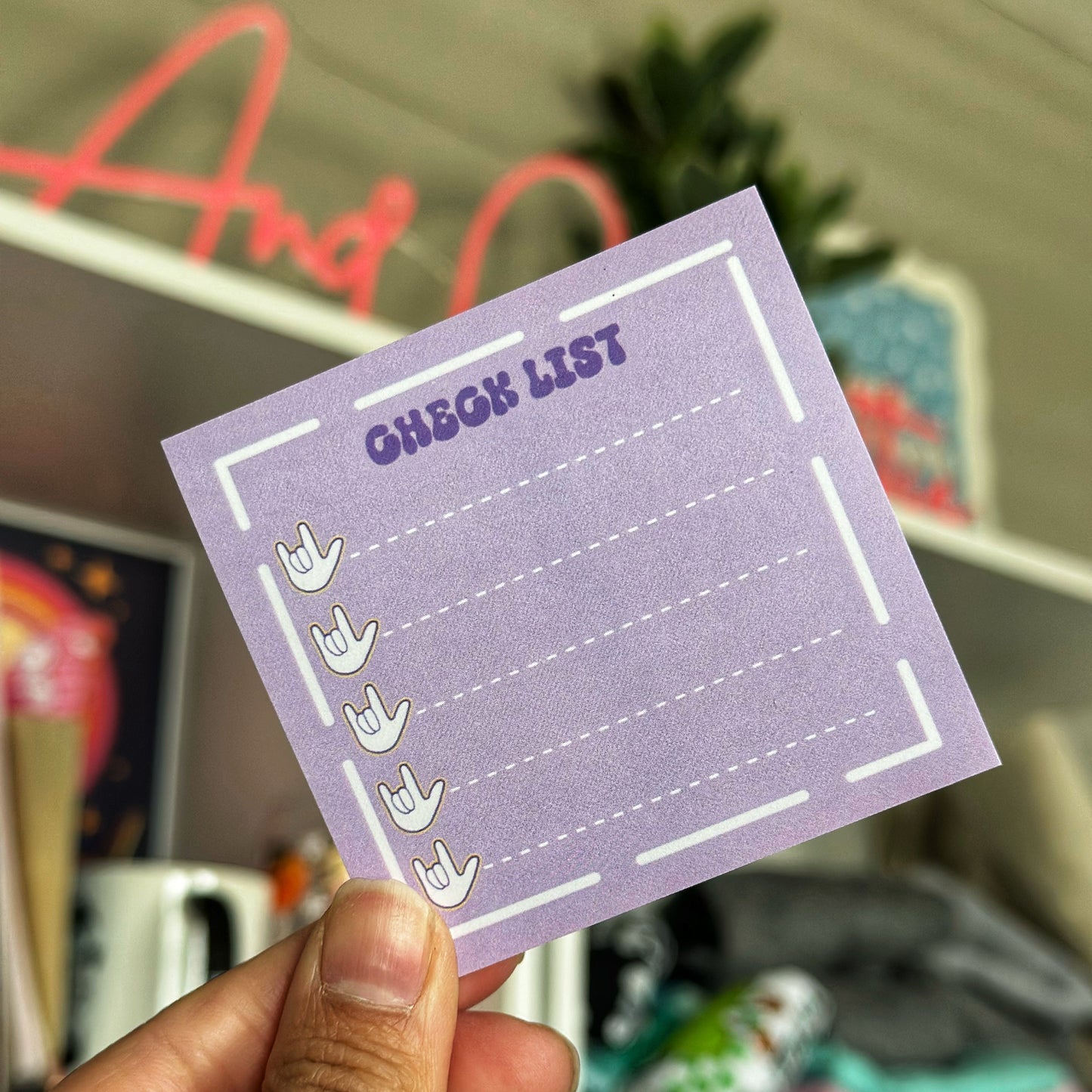 Checklist Post-it Notes