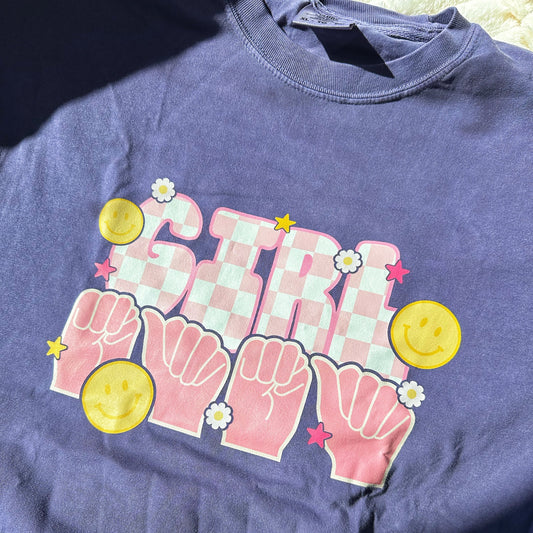 Retro Girl Mama Tee
