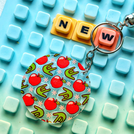 Apple ILY Acrylic Keychain