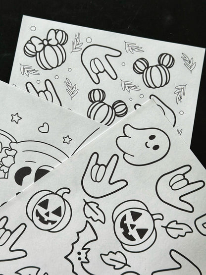 Halloween Coloring Sheet