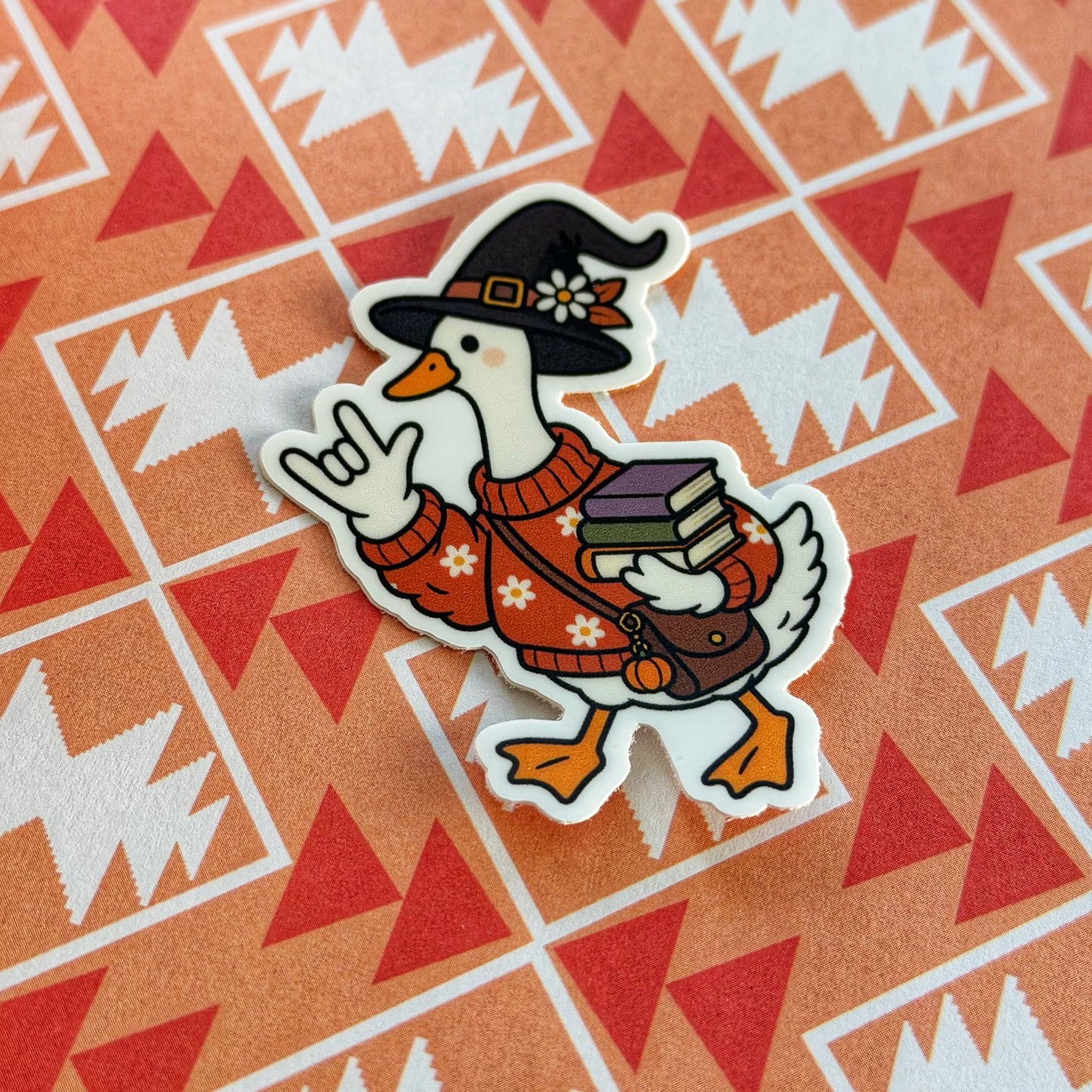 ILY Goose Book Sticker