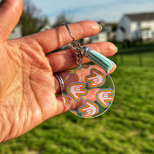 ILY Acrylic Keychain