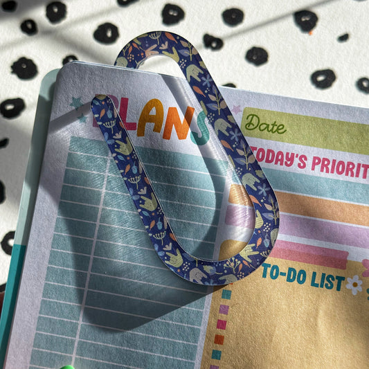 Floral ILY Paperclip