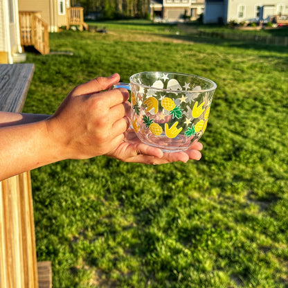 Pineapple ILY Glass Mug