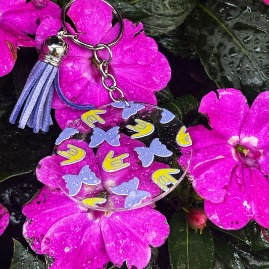 ILY Butterfly Acrylic Keychain
