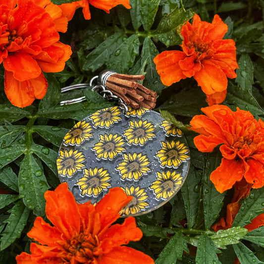 Sunflower ILY Acrylic Keychain