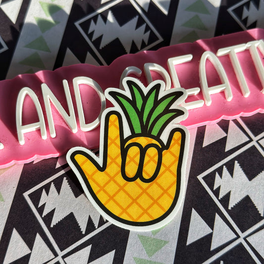 Pineapple ILY Sticker
