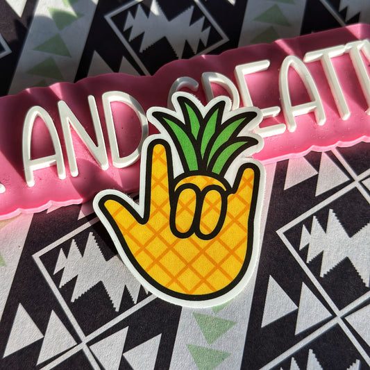 Pineapple ILY Sticker