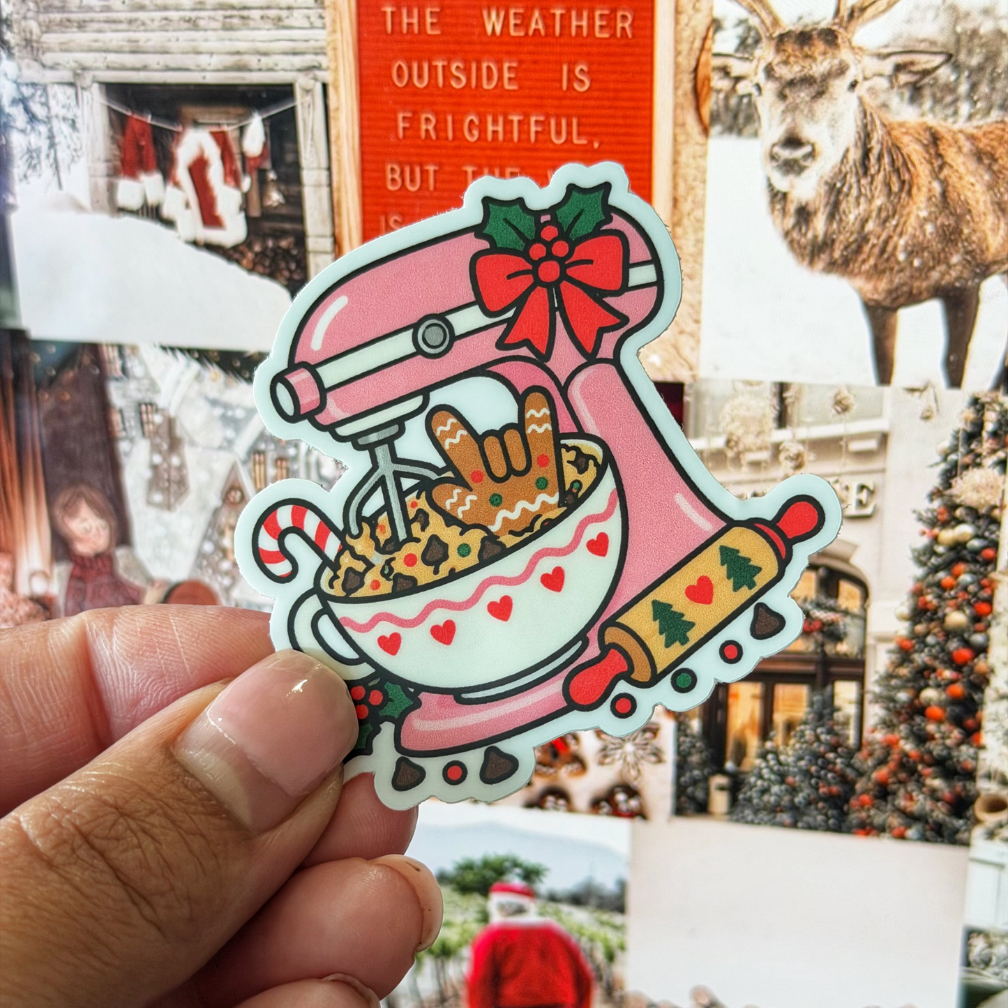 ILY Holiday Mixer Sticker