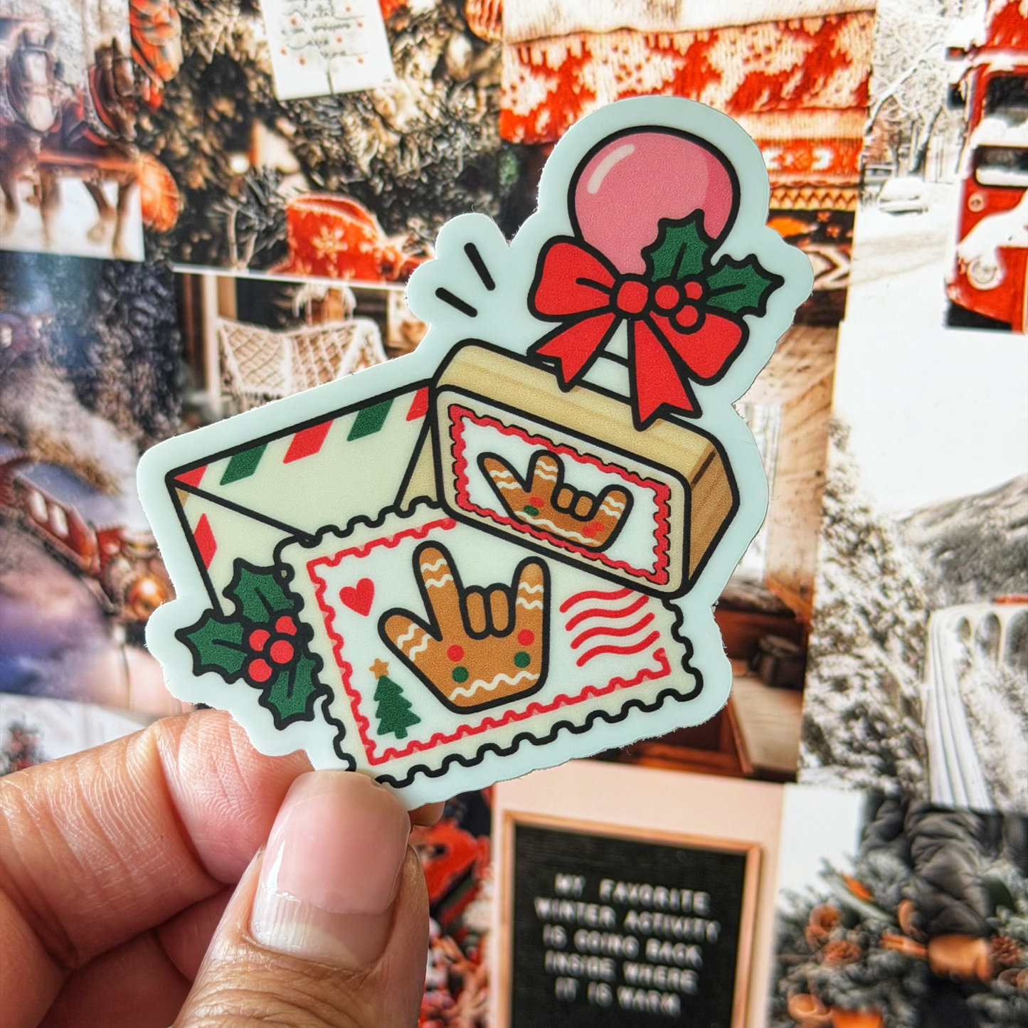 ILY Stamp Mail Sticker
