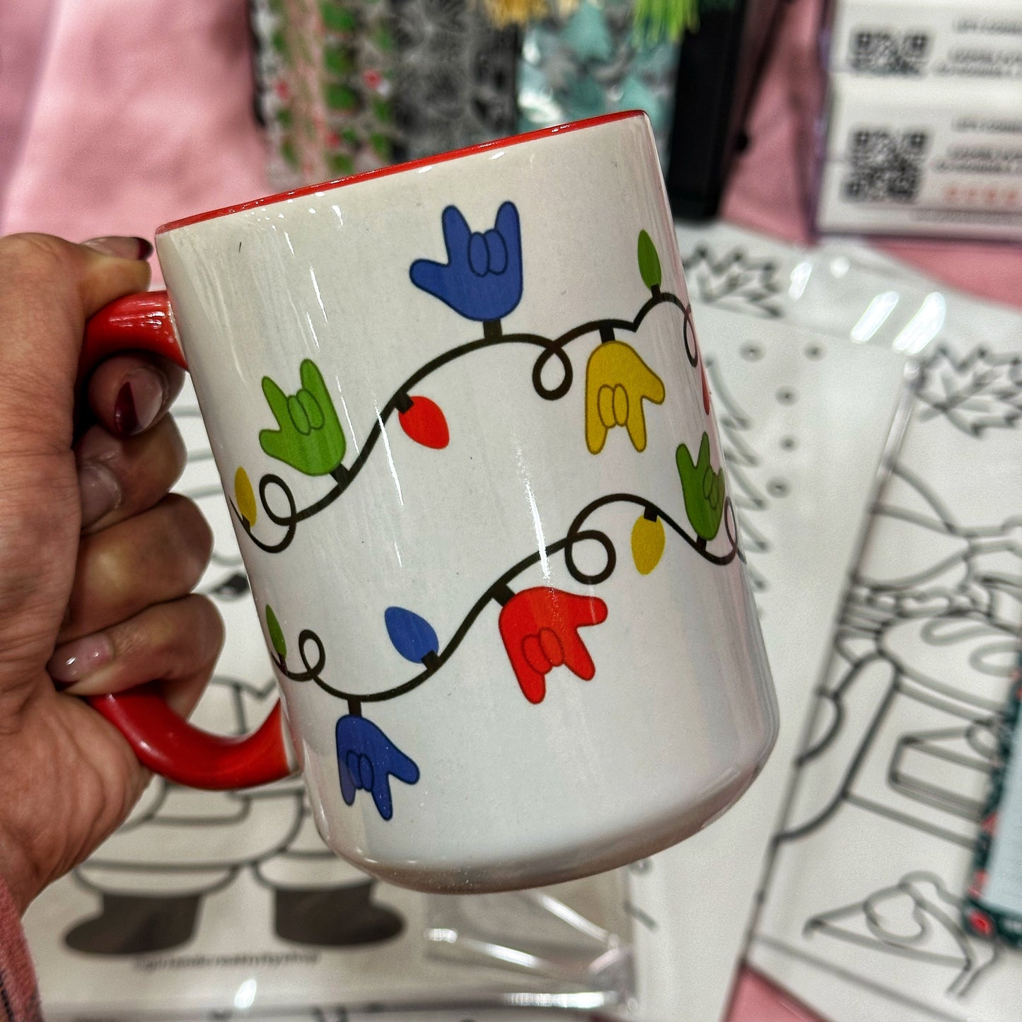 Christmas Light Red Mug