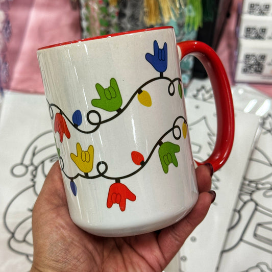 Christmas Light Red Mug