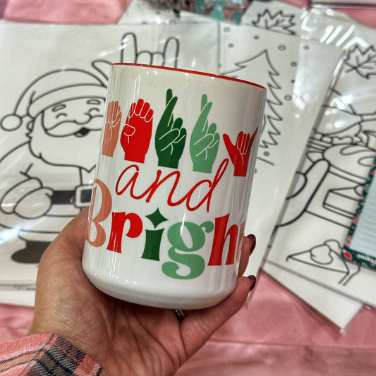 Merry Bright Red Mug