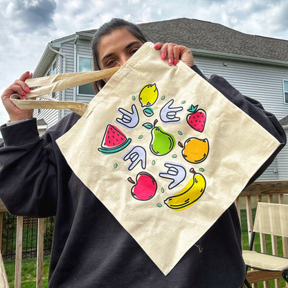 Fruit & ILY Tote Bag