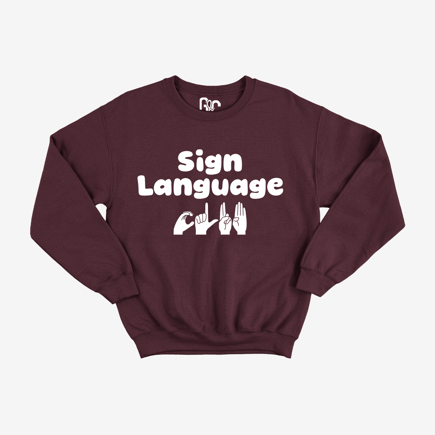 Sign Language Club Crewneck