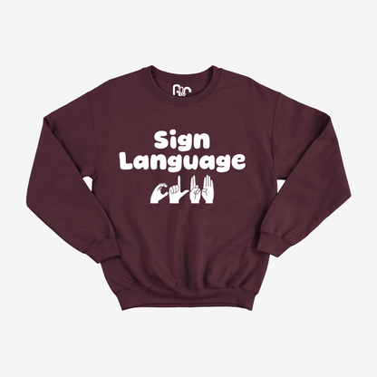 Sign Language Club Crewneck