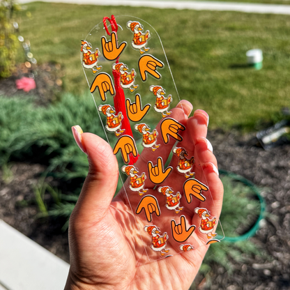Cozy Goose ILY Acrylic Bookmark